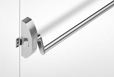 Barra anti-pânico reversível sem funcionamento exterior