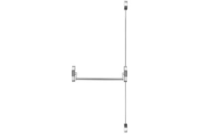 Barra anti-pânico com trinco superior e inferior com chave e puxador exterior