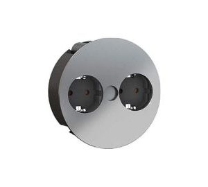 Bloco de tomadas para balcão IL600 - 2 SCHUKO