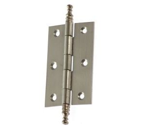 Dobradiça Inox Topos Quadrados com Pirâmide