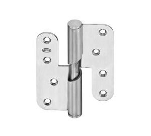 Dobradiça inox topos redondos rampeada