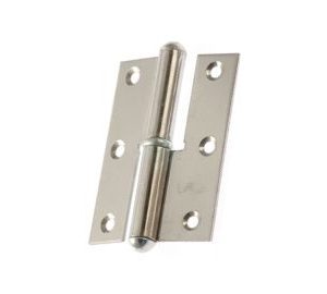 Dobradiça lisa chapa de inox