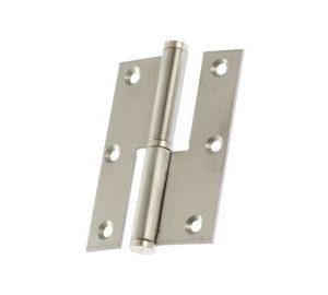 Dobradiça Lisa Chapa de Inox Satinado