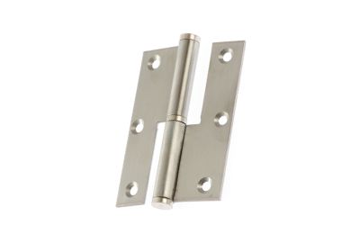 Dobradiça Lisa Chapa de Inox Satinado