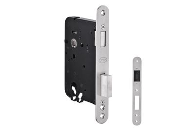 Fechadura JNF 805 magnética reversível topos redondos, para cilindro