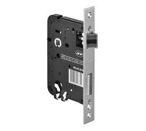 Fechadura JNF 825 para cilindro reversível, trinco silencioso