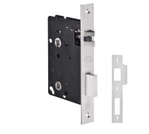 Fechadura JNF 917 WC trinco silencioso topos quadrados