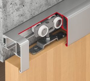 Kit Slido D-Line11 50P - 120P com mecanismo de fecho suave e automático de um lado