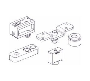 Slido fold 100-T 100kg - Conjunto 3 de 1 folha Central Sem Calha Inferior