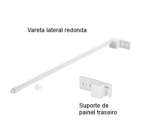 Lateral de gaveta de cozinha com amortecedor - Häfele Matrix Box S35 - Varetas laterais