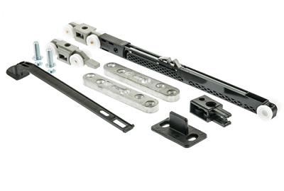 Sistema oculto portas interiores de correr 0450/60 com amortecedor 60kg