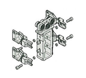 Roda superior central para porta de roupeiro de fole